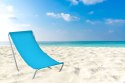 Leżak turystyczny plażowy składany OLEK - niebieski Leżak turystyczny plażowy składany OLEK - niebieski