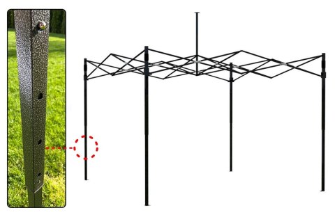 Pawilon handlowy ekspresowy 3x3 m biały Pawilon handlowy ekspresowy 3x3 m biały
