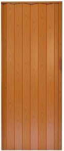Drzwi harmonijkowe 001P CIEMNA OLCHA MAT - 80 cm