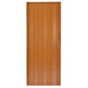 Drzwi harmonijkowe 001P CIEMNA OLCHA MAT - 90 cm
