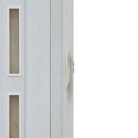 Drzwi harmonijkowe 001S BIAŁY DĄB MAT - 80 cm