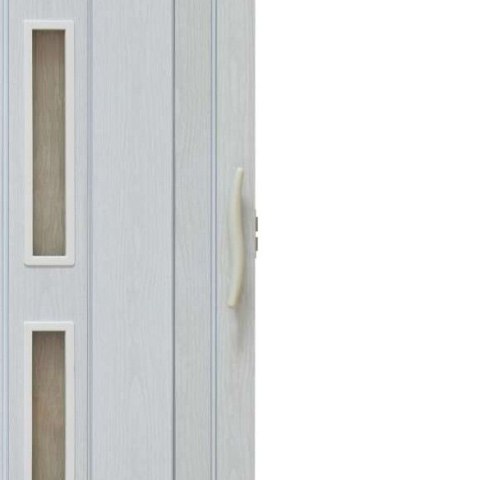 Drzwi harmonijkowe 001S BIAŁY DĄB MAT - 80 cm Drzwi harmonijkowe 001S BIAŁY DĄB MAT - 80 cm