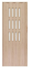 Drzwi harmonijkowe 001S DĄB SONOMA MAT - 100 cm