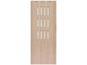 Drzwi harmonijkowe 001S DĄB SONOMA MAT - 100 cm