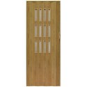 Drzwi harmonijkowe 001S JASNY DĄB MAT G - 100 cm