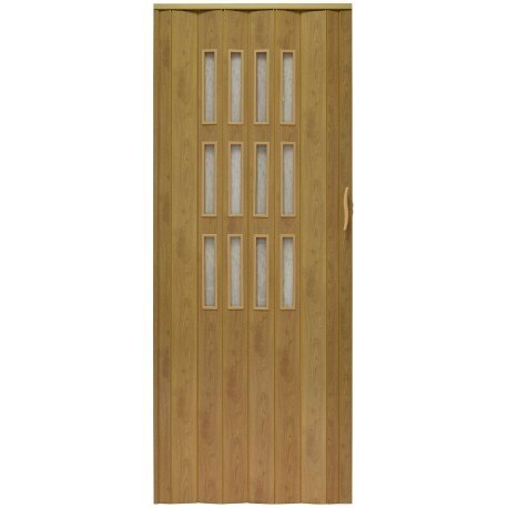 Drzwi harmonijkowe 001S JASNY DĄB MAT G - 100 cm Drzwi harmonijkowe 001S JASNY DĄB MAT G - 100 cm