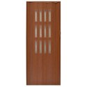 Drzwi harmonijkowe 001S MAHOŃ MAT - 90 cm