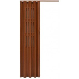 Drzwi harmonijkowe 001S MAHOŃ MAT - 90 cm