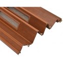 Drzwi harmonijkowe 001S MAHOŃ MAT - 90 cm