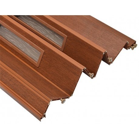Drzwi harmonijkowe 001S MAHOŃ MAT - 90 cm Drzwi harmonijkowe 001S MAHOŃ MAT - 90 cm
