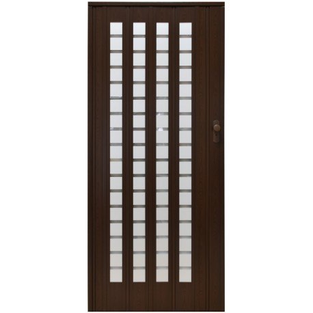 Drzwi harmonijkowe 015 B01 ORZECH MAT - 86 cm Drzwi harmonijkowe 015 B01 ORZECH MAT - 86 cm