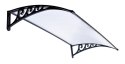 Daszek plastikowy Reno 80x150cm - czarny Daszek plastikowy Reno 80x150cm - czarny