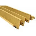 Drzwi harmonijkowe 001P JASNY DĄB MAT - 100 cm