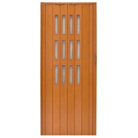 Drzwi harmonijkowe 001S JABŁOŃ MAT - 100 cm Drzwi harmonijkowe 001S JABŁOŃ MAT - 100 cm