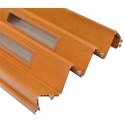 Drzwi harmonijkowe 001S JABŁOŃ MAT - 100 cm