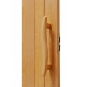 Drzwi harmonijkowe 001S JASNY DĄB MAT - 100 cm