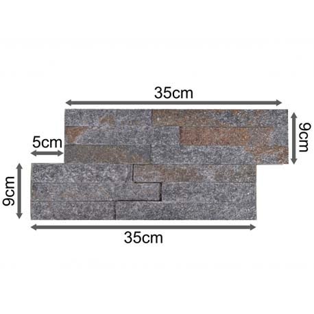 Kamień naturalny Dekos SLIM 0,504 m2 Kamień naturalny Dekos SLIM 0,504 m2