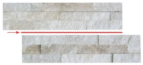 Kamień naturalny LEROS Slim 18x35 cm - 0,504 m2 Kamień naturalny LEROS Slim 18x35 cm - 0,504 m2