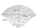 Mozaika podłogowa z kamienia naturalnego Kreta 0,50 m2 Mozaika podłogowa z kamienia naturalnego Kreta 0,50 m2