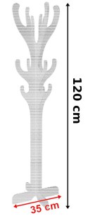 Wieszak dziecięcy na ubrania drzewko Rudolf 160cm czarny