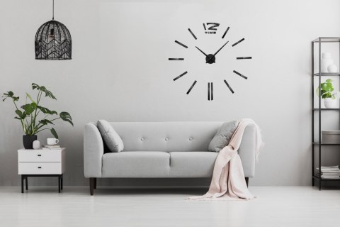 Zegar ścienny Diy Apis 65-120 cm czarny 3D Zegar ścienny Diy Apis 65-120 cm czarny 3D