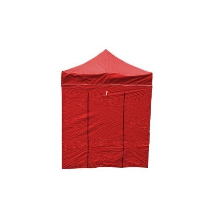 Pawilon handlowy ekspresowy - 2x2 m - 4 ściany - czerwony Pawilon handlowy ekspresowy - 2x2 m - 4 ściany - czerwony
