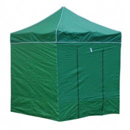 Pawilon handlowy ekspresowy - 2x2 m - 4 ściany - zielony