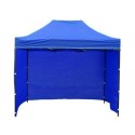 Pawilon handlowy ekspresowy - 2x3 m - 3 ściany - niebieski