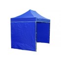 Pawilon handlowy ekspresowy - 2x3 m - 3 ściany - niebieski