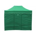 Pawilon handlowy ekspresowy - 2x3 m - 4 ściany - zielony