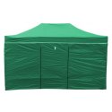 Pawilon handlowy ekspresowy - 3x4,5 m - 4 ściany - zielony