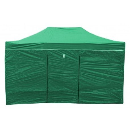 Pawilon handlowy ekspresowy - 3x4,5 m - 4 ściany - zielony Pawilon handlowy ekspresowy - 3x4,5 m - 4 ściany - zielony