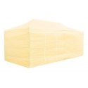 Pawilon handlowy ekspresowy - 3x6 m - 4 ściany - beżowy