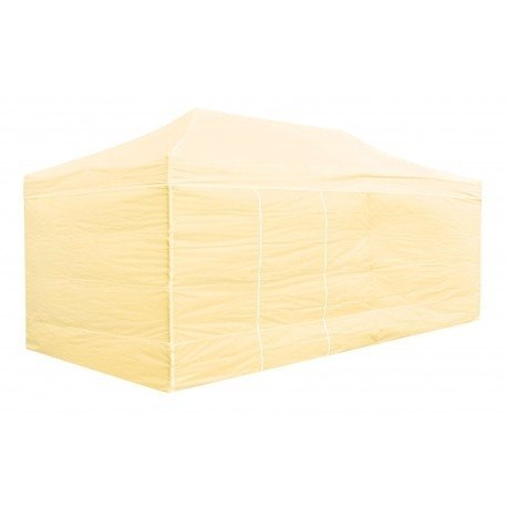 Pawilon handlowy ekspresowy - 3x6 m - 4 ściany - beżowy Pawilon handlowy ekspresowy - 3x6 m - 4 ściany - beżowy