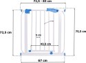 Barierka zabezpieczająca Jula - 72,5-83cm
