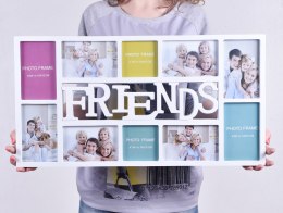Fotoramka na 10 zdjęć Friends biała