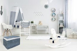 Kufer wiklinowy szary 65 L