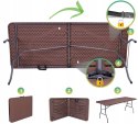 Zestaw cateringowy RATTAN stół 180 cm + 6 krzeseł