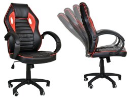 Fotel biurowy Racer 1st czarno-czerwony