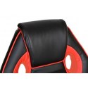 Fotel biurowy Racer 1st czarno-czerwony