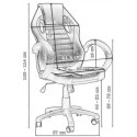 Fotel biurowy Racer 1st czarno-czerwony