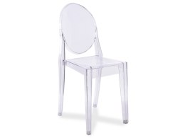 Krzesło transparentne przezroczyste Queen