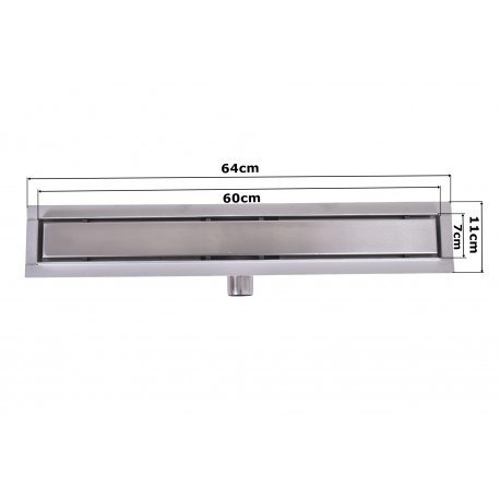 Odpływ liniowy prysznicowy PARANA pod płytkę 60 cm Odpływ liniowy prysznicowy PARANA pod płytkę 60 cm