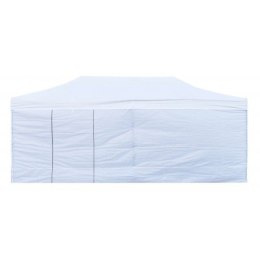 Pawilon handlowy ekspresowy - 3x6 m - 4 ściany - biały