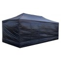 Pawilon handlowy ekspresowy - 3x6 m - 4 ściany - czarny