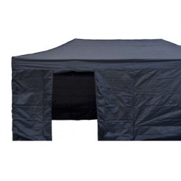 Pawilon handlowy ekspresowy - 3x6 m - 4 ściany - czarny