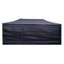 Pawilon handlowy ekspresowy - 3x6 m - 4 ściany - czarny