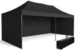 Pawilon handlowy ekspresowy - 3x6 m - czarny