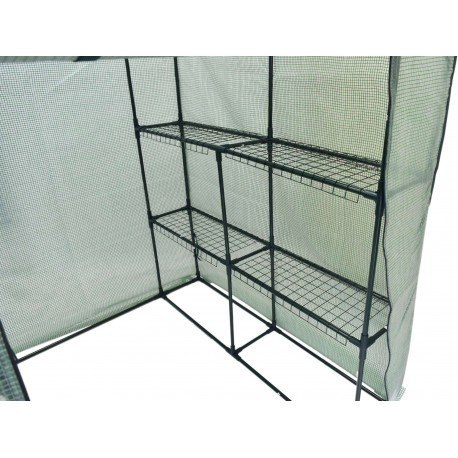 Szklarnia ogrodowa 8 półek - 4 regały 140x140x200 cm Szklarnia ogrodowa 8 półek - 4 regały 140x140x200 cm