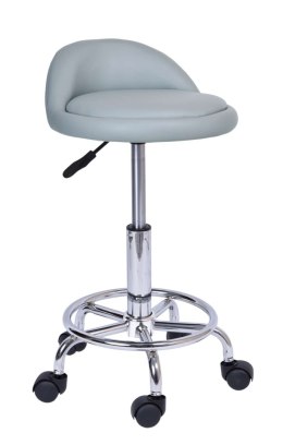 Taboret kosmetyczny fryzjerski LOMO - szary